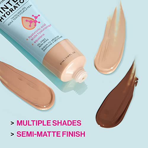 wet n wild Bare Focus Tinted Hydrator Tinted Skin Veil, Lightweight Buildable Coverage with Hyaluronic Acid & Vegan Squalane, Sheer-to-Medium Coverage, Semi-Matte Finish, Cruelty-Free - Light Medium